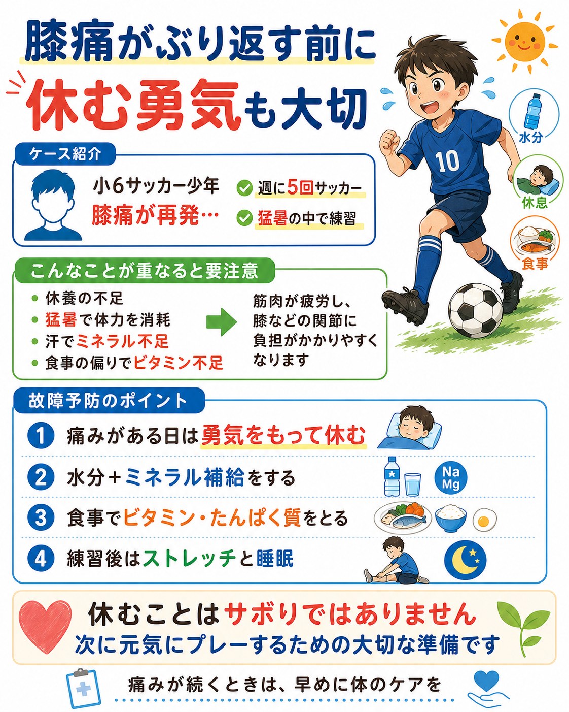 猛暑　お仕事もスポーツも…日常生活でも　お体に十分気をつけま